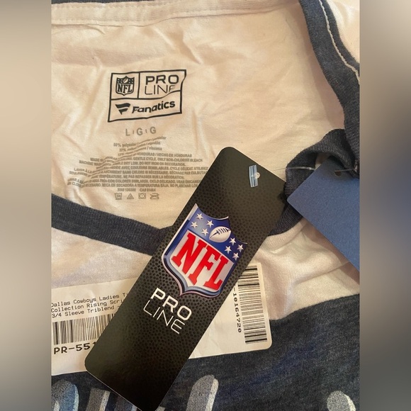 Fanatics 2018 NFL Dallas Cowboys Timeless Collection Rising Script 3/4 Sleeve - Picture 5 of 7